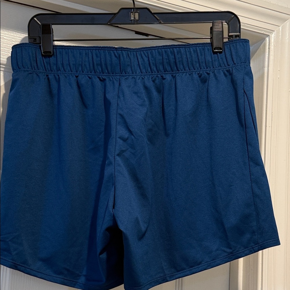 NWT Nike Pro Dri-Fit Women Sporty Navy Athletic Shorts Drawstring waistband M - Picture 8 of 10